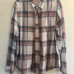 Aeropostale Men's Multicolor Plaid Button-Down Shirt